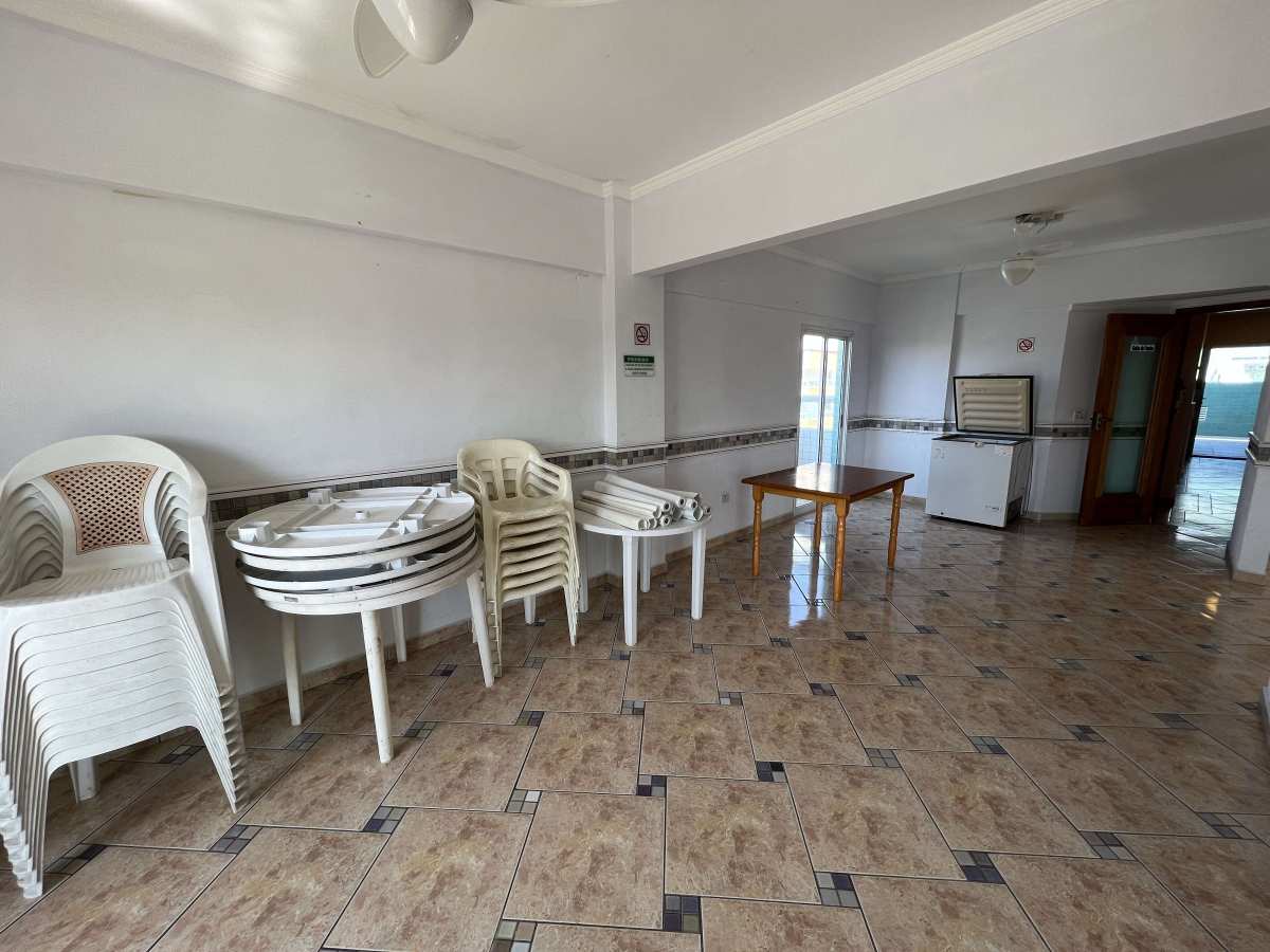  - Apartamento à venda, no NossoLar IV em Praia Grande, Boqueirão, com 1 quarto, 32m²