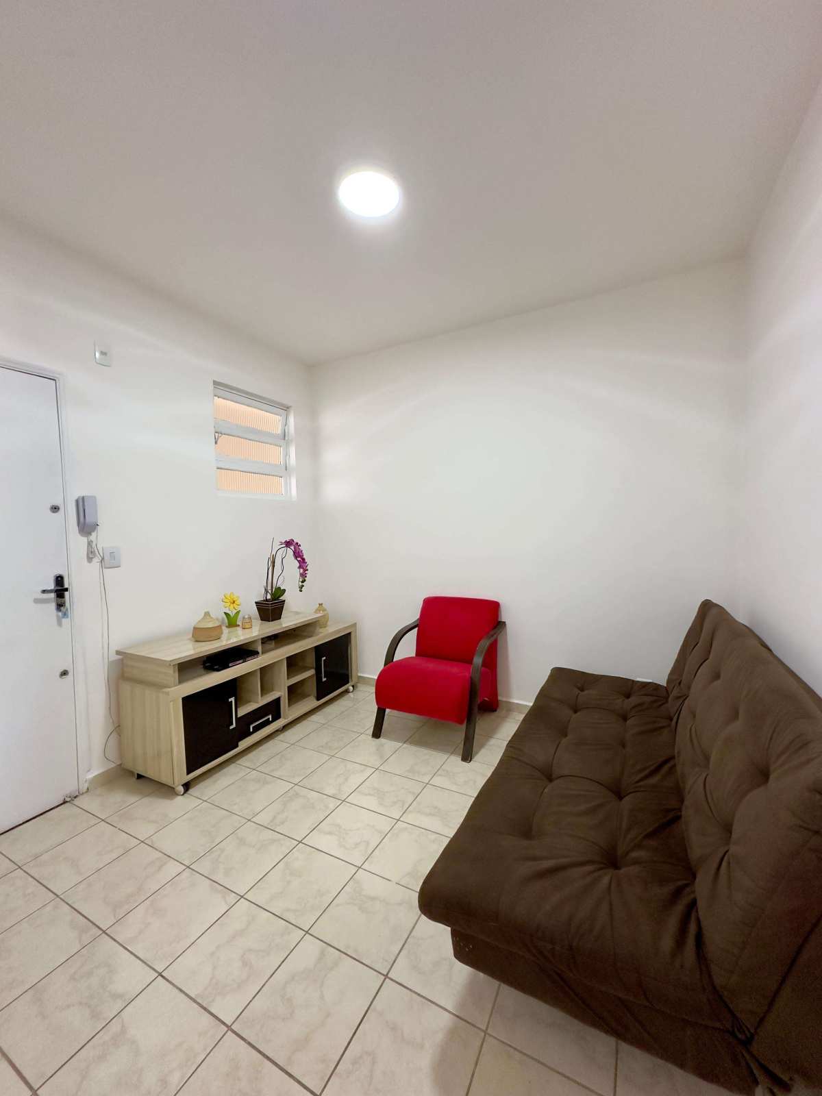  - Apartamento à venda, no Som Mar em Praia Grande, Caiçara, com 1 quarto, 36,48m²